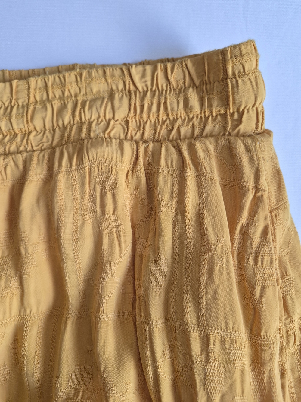 Maeve Anthropologie Mustard Yellow Button-Front Maxi Skirt Size XL - Picture 4 of 10